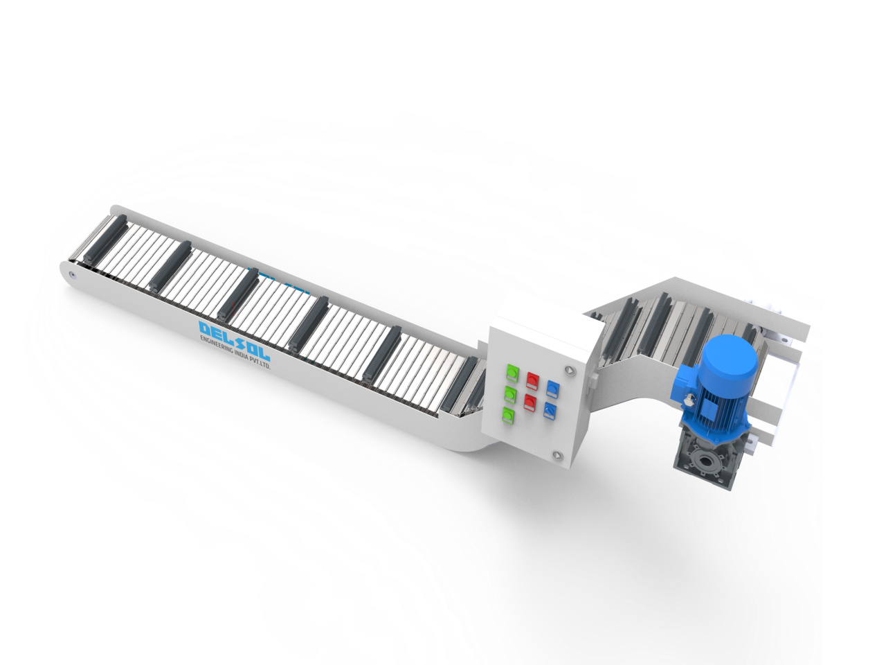 magnetic chip conveyor for ferrous metal chip handling in CNC and machining
